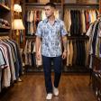 Print Blue Shirt : Ditto