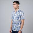 Print Blue Shirt : Ditto
