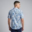 Print Blue Shirt : Ditto