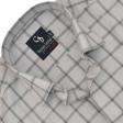 Checks Gray Shirt : Business