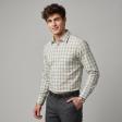 Checks Green Shirt : Business