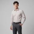 Checks Khaki Shirt : Business