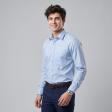 Self Design Light Blue Shirt : Business