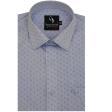 Self Design Blue Shirt : Business