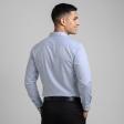 Self Design Blue Shirt : Business
