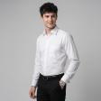 Self Design White Shirt : Business