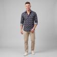 Print Navy Blue Shirt : Party