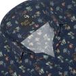 Print Navy Blue Shirt : Party