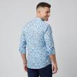 Print Light Blue Shirt : Party