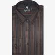 Stripes Brown Shirt : Business
