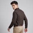 Stripes Brown Shirt : Business