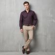 Stripes Wine Shirt : Business