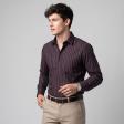 Stripes Wine Shirt : Business