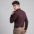 Stripes Maroon Shirt : Business
