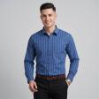 Stripes Navy Blue Shirt : Business