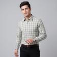Checks Light Green Shirt : Business