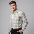 Checks Light Green Shirt : Business