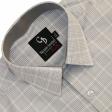 Checks Gray Shirt : Business