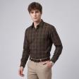 Checks Fawn Shirt : Business