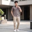 Print Brown Shirt : Party