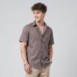 Print Brown Shirt : Party