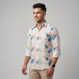 Print Blue Shirt : Ditto