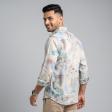 Print Blue Shirt : Ditto