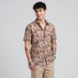 Print Brown Shirt : Party