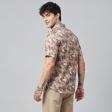 Print Brown Shirt : Party