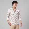 Print Cream Shirt : Party