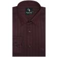 Stripes Maroon Shirt : Business