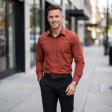 Plain Rust Shirt : Business