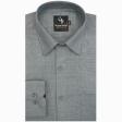Self Design Gray Shirt : Business