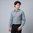 Self Design Gray Shirt : Business