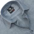 Self Design Gray Shirt : Business