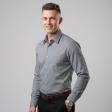 Self Design Gray Shirt : Business