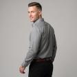Self Design Gray Shirt : Business