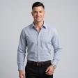 Self Design Blue Shirt : Business