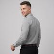 Self Design Gray Shirt : Business