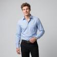 Self Design Blue Shirt : Business