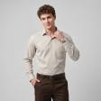 Self Design Fawn Shirt : Business