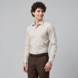 Self Design Fawn Shirt : Business