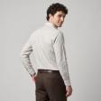 Self Design Fawn Shirt : Business