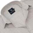 Self Design Fawn Shirt : Business