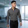 Plain Dark Gray Shirt : Business