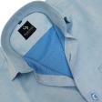 Self Design Blue Shirt : Business