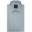 Self Design Light Green Shirt : Business