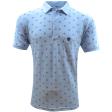 Print Aqua Blue T-shirt : Regular