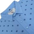 Print Aqua Blue T-shirt : Regular