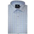Checks Blue Shirt : Business